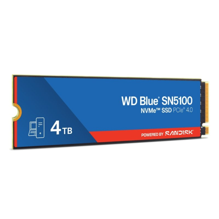WD 4TB Blue SN5100 M.2 2280 PCI-e 4.0 NVMe 1.4c SSD disk