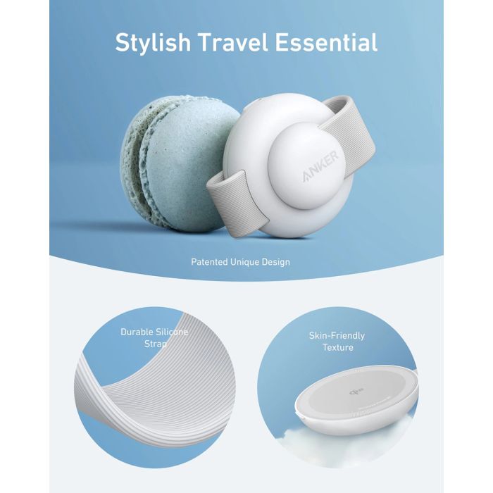 Anker MagGo brezžična zložljiva polnilna podloga 3v1, bela