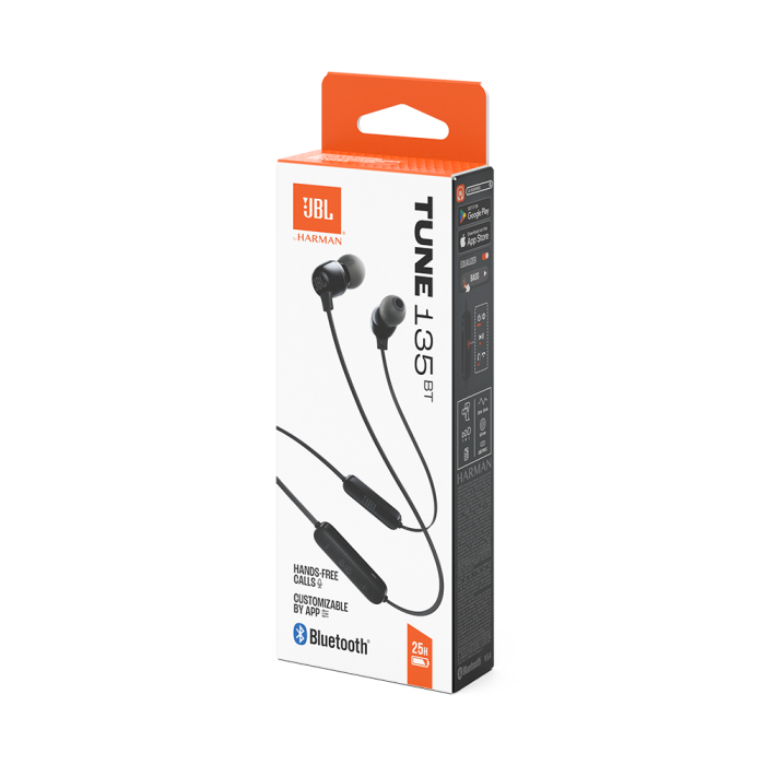 JBL Tune 135BT In-ear brezžične slušalke z mikrofonom, črne