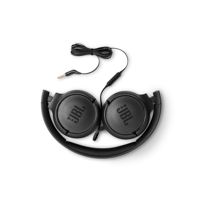 JBL Tune 500 naglavne slušalke z mikrofonom, črne