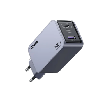 Ugreen Nexode Pro 100W 3-Portni GaN USB polnilec s priloženim 1,5M 100W USB-C polnilnim kablom