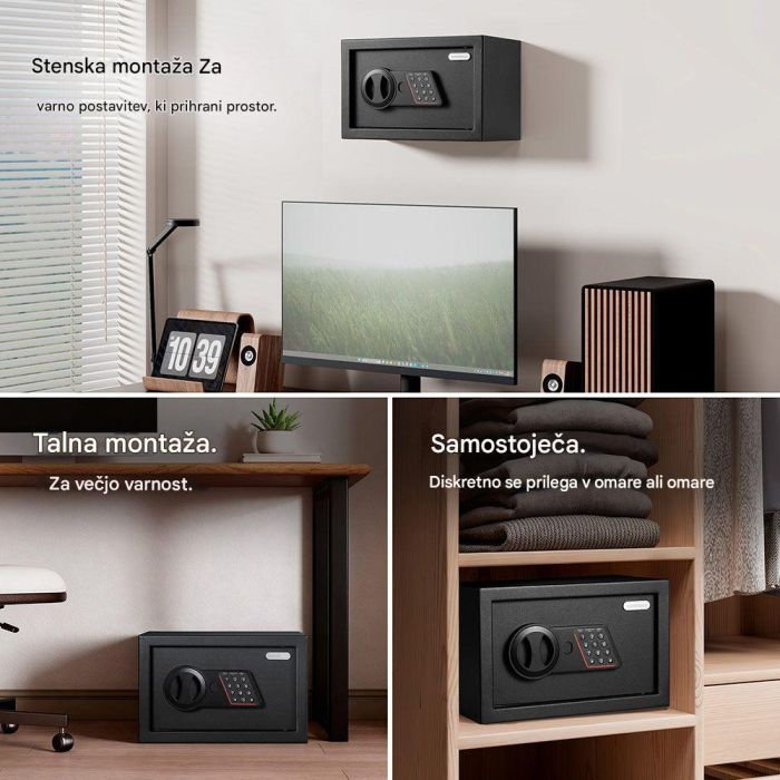 VonHaus Varnostni sef Sef 8,5 L – majhna velikost