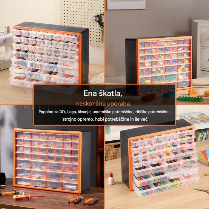 VonHaus 44-delni organizator 16x50x39cm