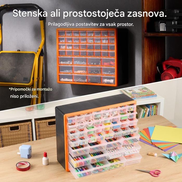 VonHaus 44-delni organizator 16x50x39cm