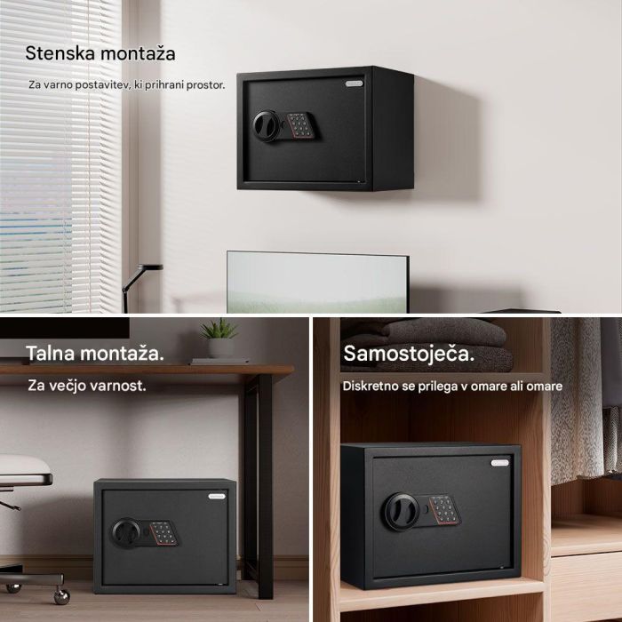 VonHaus Varnostni sef 27 L – srednja velikost