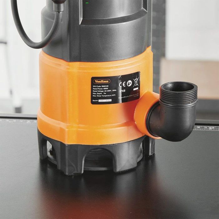 VonHaus 400 W odtočna vodna črpalka z 8 m cevjo