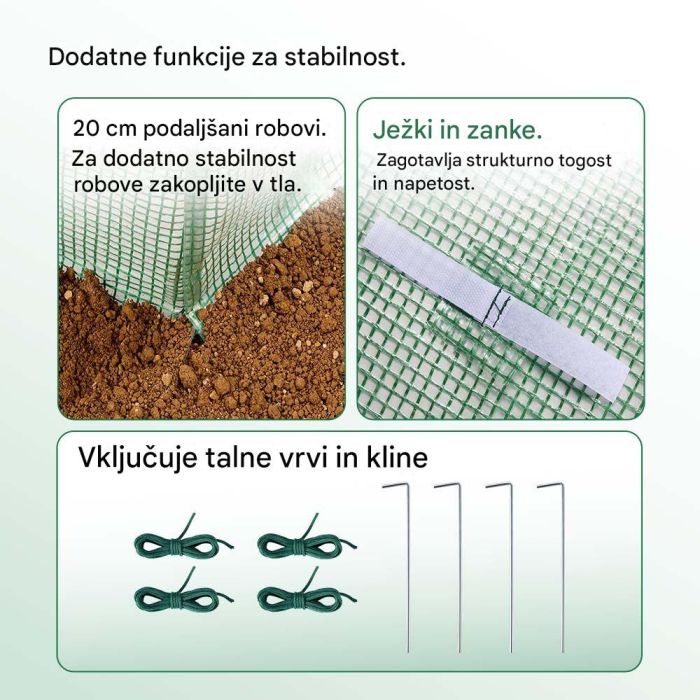 VonHaus Rastlinjak s PE prevleko