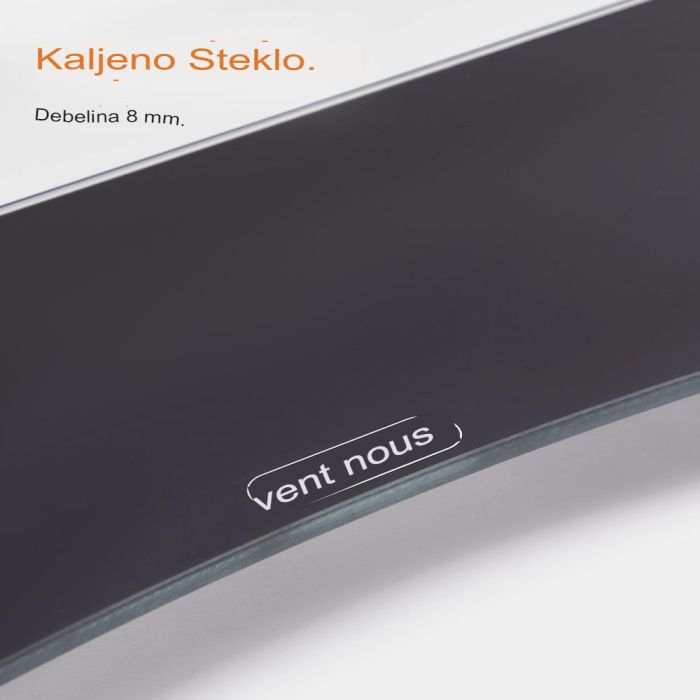 Vonhaus steklen podstavek za monitor XL črn