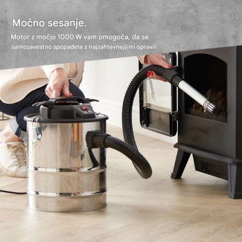 VonHaus Sesalnik za pepel 15 L, 1000 W