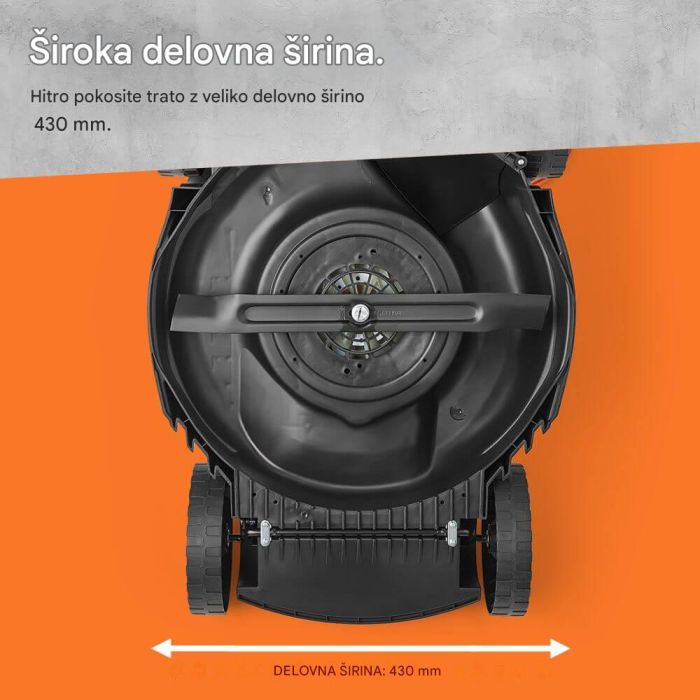 VonHaus električna vrtna kosilnica za travo 1800W