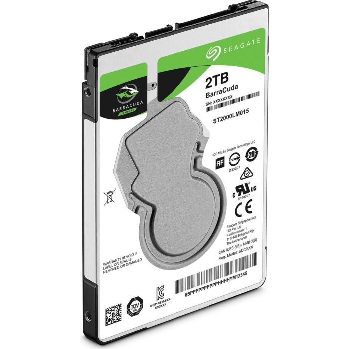 Seagate 2TB BarraCuda 2,5 SATA 6Gb/s 5400rpm 128MB HDD disk