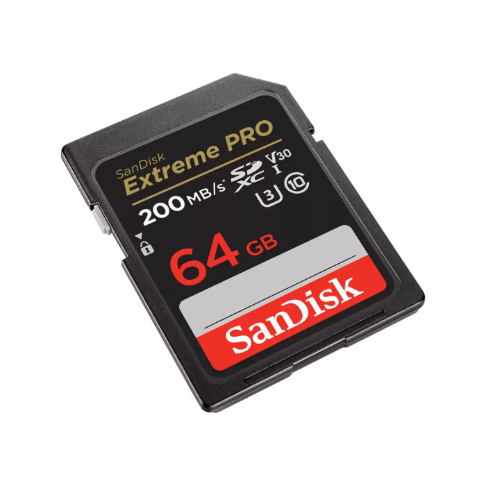 SANDISK EXTREME PRO 64GB SD, 200MB/s SANDISK SANDISK EXTREME PRO 64GB SD, 200MB/s