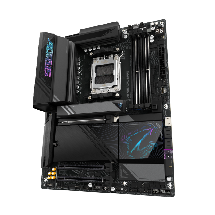 GIGABYTE X870E AORUS PRO, DDR5, SATA3, USB4, DP, 2.5GbE, WiFi 7, AM5 ATX