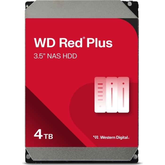 WD 4TB Red Plus 3,5 SATA 6Gb/s 5400rpm 128MB HDD disk