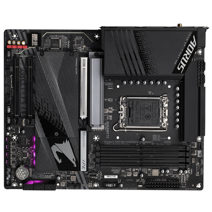 GIGABYTE Z790 AORUS ELITE AX, DDR5, SATA3, USB3.2Gen2x2, DP, 2.5GbE, WIFI 6E, LGA1700 ATX
