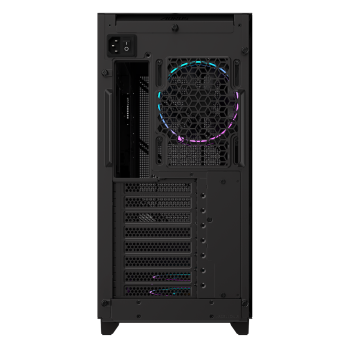 Gigabyte AORUS C400 GLASS USB-C USB 3.2 Gen2 ATX AORUS RGB osvetljeno ohišje, črno