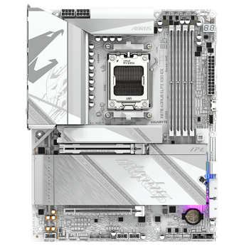 GIGABYTE X870 AORUS ELITE X3D ICE, DDR5, SATA3, USB4, DP, 5GbE, WiFi 7, AM5 ATX