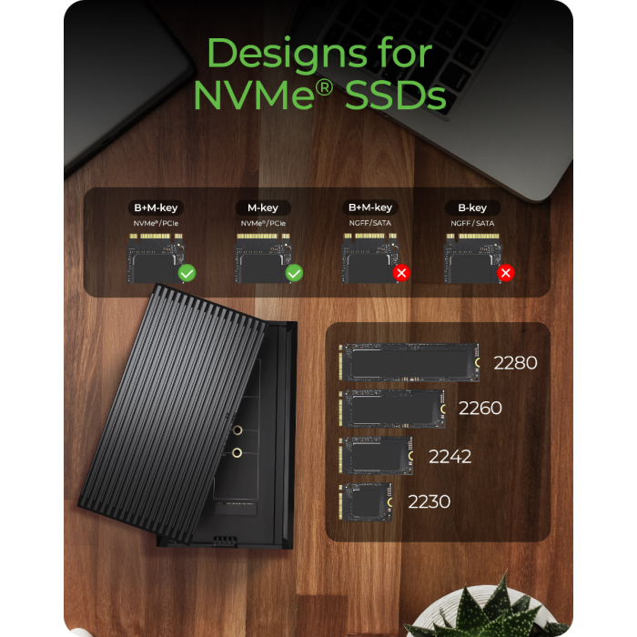 IcyBox IB-1920M-C42 ohišje za M.2 NVMEe z USB 4 tehnologijo ICYBOX IcyBox IB-1920M-C42 ohišje za M.2 NVMEe z USB 4 tehnologijo