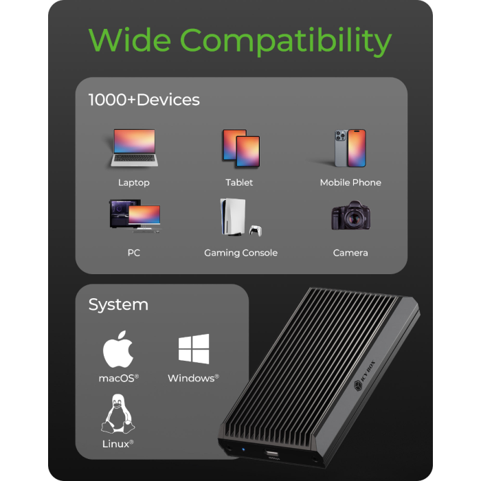 IcyBox IB-1920M-C42 ohišje za M.2 NVMEe z USB 4 tehnologijo ICYBOX IcyBox IB-1920M-C42 ohišje za M.2 NVMEe z USB 4 tehnologijo