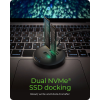 IcyBox IB-1612MCL-C31 priklopna in postaja za kloniranje M.2 NVMe SSD diskov