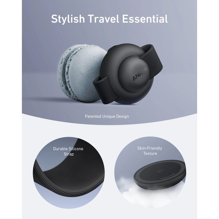 Anker MagGo brezžična zložljiva polnilna podloga 3v1, črna ANKER Anker MagGo brezžična zložljiva polnilna podloga 3v1, črna