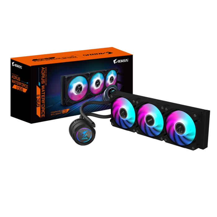 GIGABYTE AORUS WATERFORCE II 360 vodno hlajenje za INTEL/AMD procesorje GIGABYTE GIGABYTE AORUS WATERFORCE II 360 vodno hlajenje za INTEL/AMD procesorje