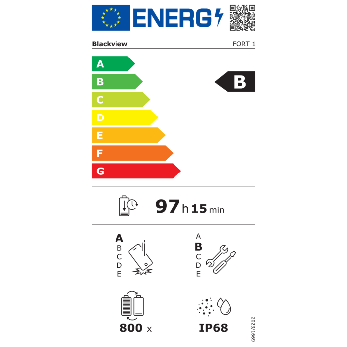Blackview pametni robustni telefon FORT 1 4/128GB, črn