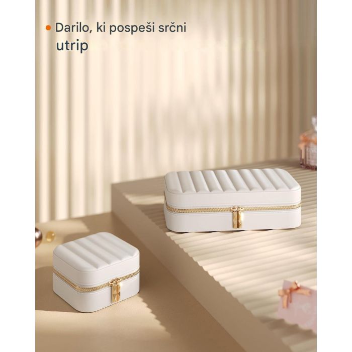 SONGMICS HOME ANAH Collection Potovalna škatlica za nakit
