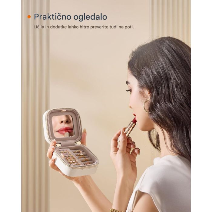 SONGMICS HOME ANAH Collection Potovalna škatlica za nakit