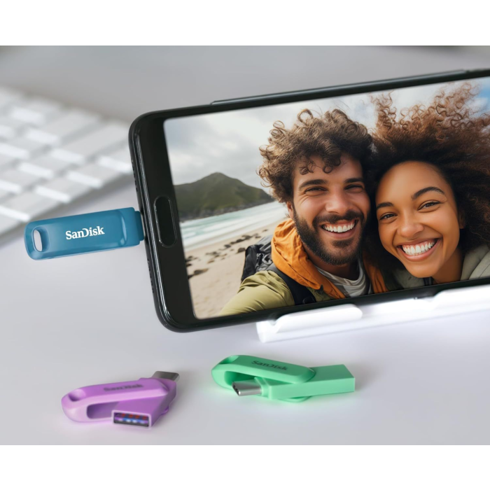 SanDisk 1TB Ultra Dual Drive Go USB-C/A 3.2 USB ključ (moder) SANDISK SanDisk 1TB Ultra Dual Drive Go USB-C/A 3.2 USB ključ (moder)