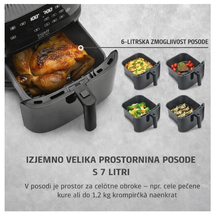 CASO Steam & Air Fry 700 cvrtnik na vroči zrak z dodatno funkcijo sopare 1700W CASO CASO Steam & Air Fry 700 cvrtnik na vroči zrak z dodatno funkcijo sopare 1700W