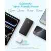 Anker Zolo Powerbank 10000 mAh, 22,5W z vgrajenim USB-C kablom, bel