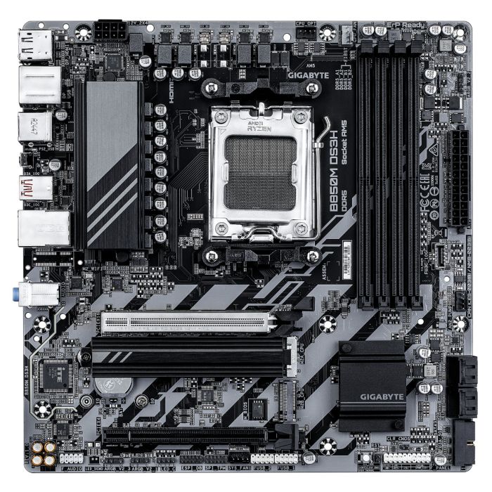 GIGABYTE B850M DS3H, DDR5, SATA3, USB3.2Gen2, DP, 2.5GbE, AM5 mATX GIGABYTE GIGABYTE B850M DS3H, DDR5, SATA3, USB3.2Gen2, DP, 2.5GbE, AM5 mATX