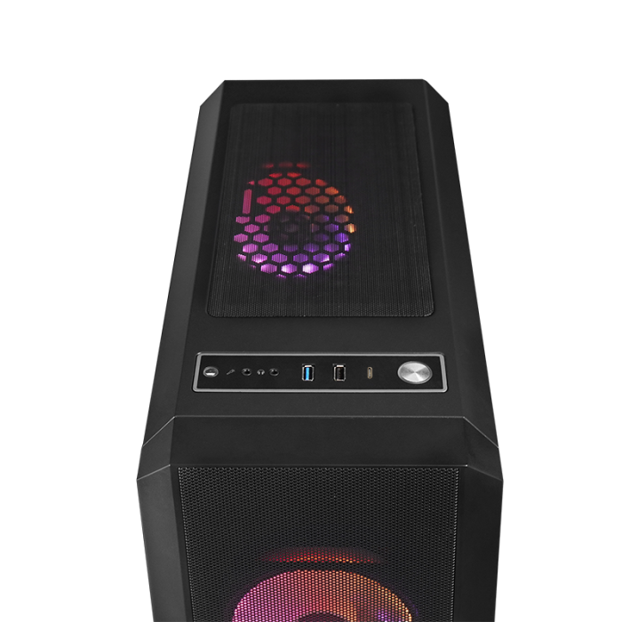 Chieftec SCORPION 4 USB-C 3.2 ATX A-RGB ohišje, črno CHIEFTEC Chieftec SCORPION 4 USB-C 3.2 ATX A-RGB ohišje, črno