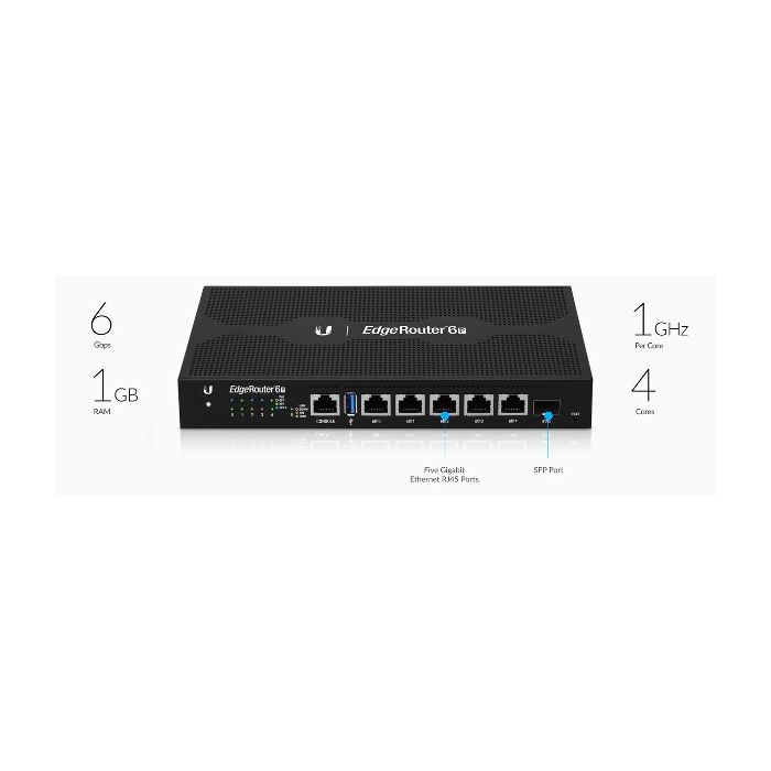 Ubiquiti usmerjevalnik EdgeRouter 6P UBIQUITI Ubiquiti usmerjevalnik EdgeRouter 6P