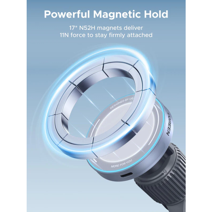 Ugreen MagFlow avto nosilec in polnilec za telefon 25W, 55967