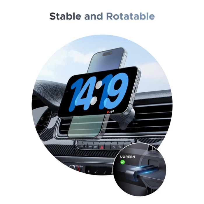 Ugreen MagFlow avto nosilec in polnilec za telefon 25W, 55967