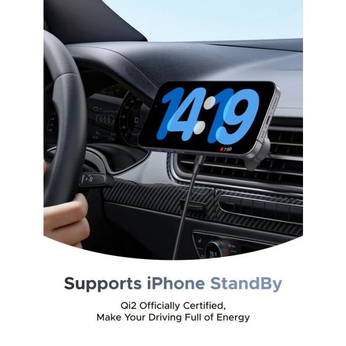 Ugreen MagFlow avto nosilec in polnilec za telefon 25W, 55967