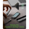 IcyBox E0019272 ohišje za M.2 NVMe SSD z vmesnikom USB-C 3.2 Gen 2 in RGB lučmi ICYBOX IcyBox E0019272 ohišje za M.2 NVMe SSD z vmesnikom USB-C 3.2 Gen 2 in RGB lučmi
