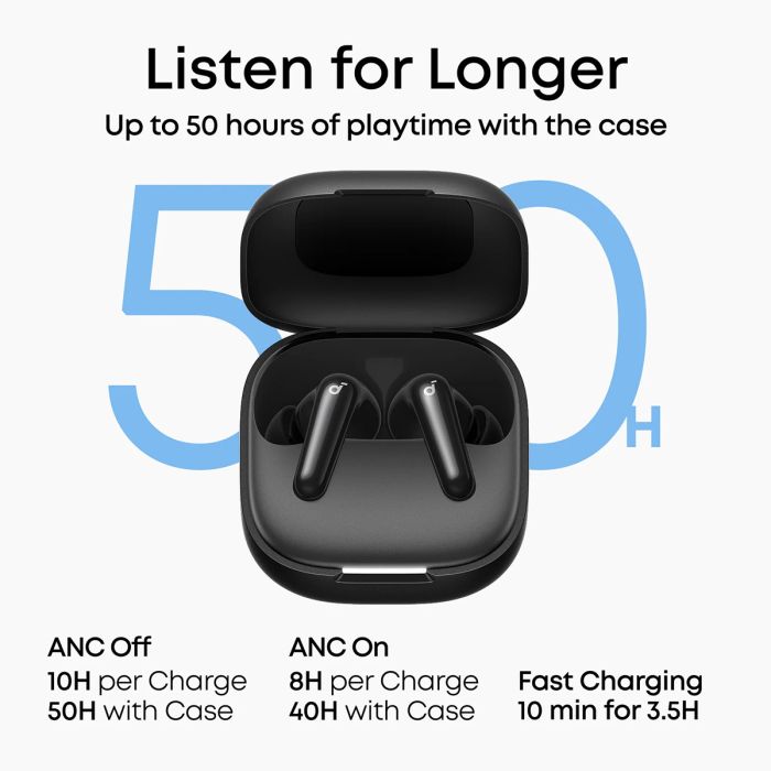 Anker Soundcore R60i NC brezžične slušalke, črne ANKER Anker Soundcore R60i NC brezžične slušalke, črne