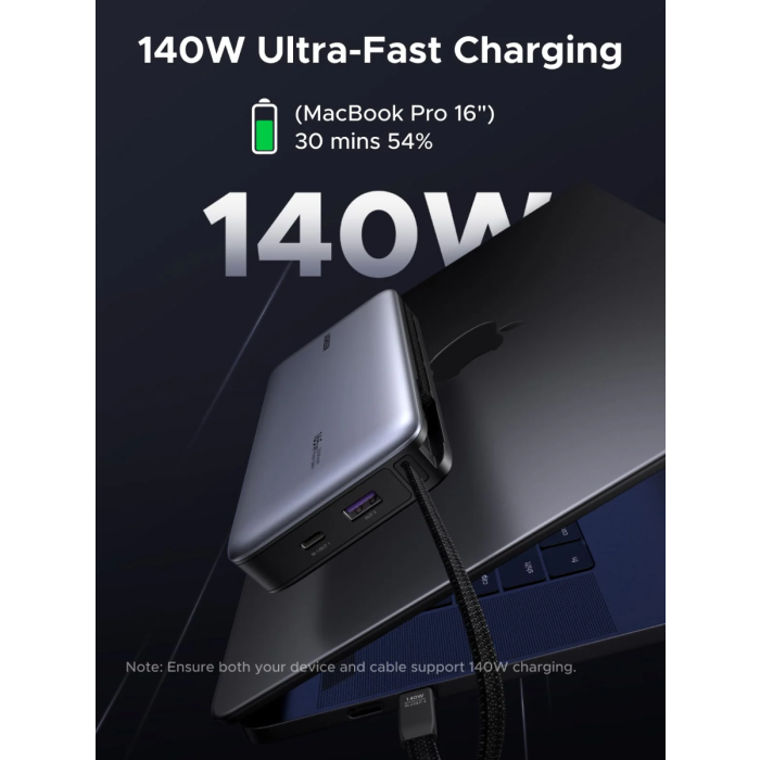 Ugreen 165W 25000mAh prenosna baterija z vgrajenim kablom UGREEN Ugreen 165W 25000mAh prenosna baterija z vgrajenim kablom