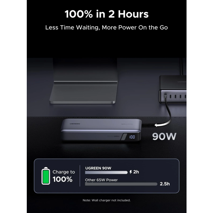 Ugreen 165W 25000mAh prenosna baterija z vgrajenim kablom UGREEN Ugreen 165W 25000mAh prenosna baterija z vgrajenim kablom