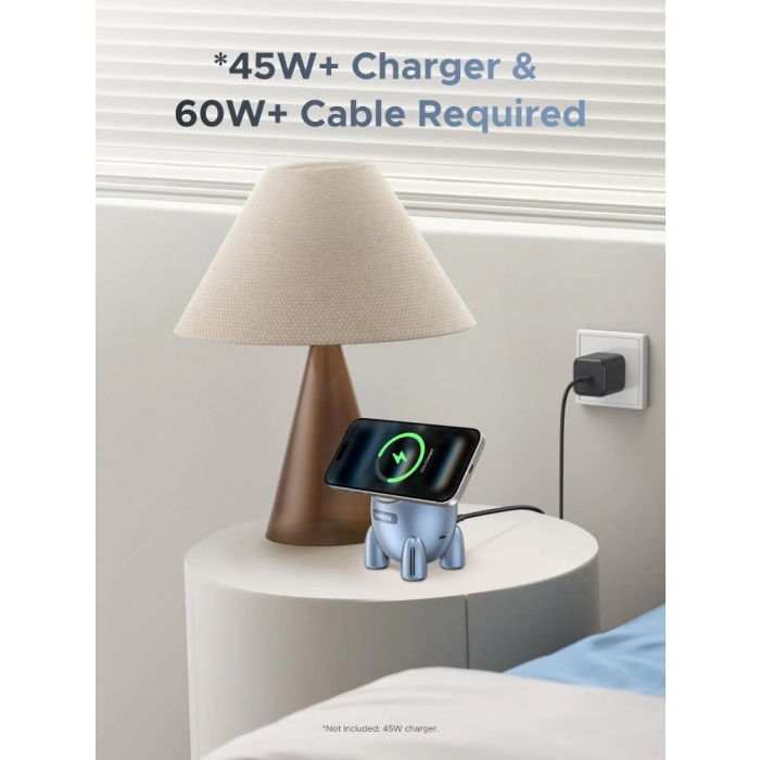 Ugreen 2-in-1 MagSafe brezžični polnilnik Qi2 30W