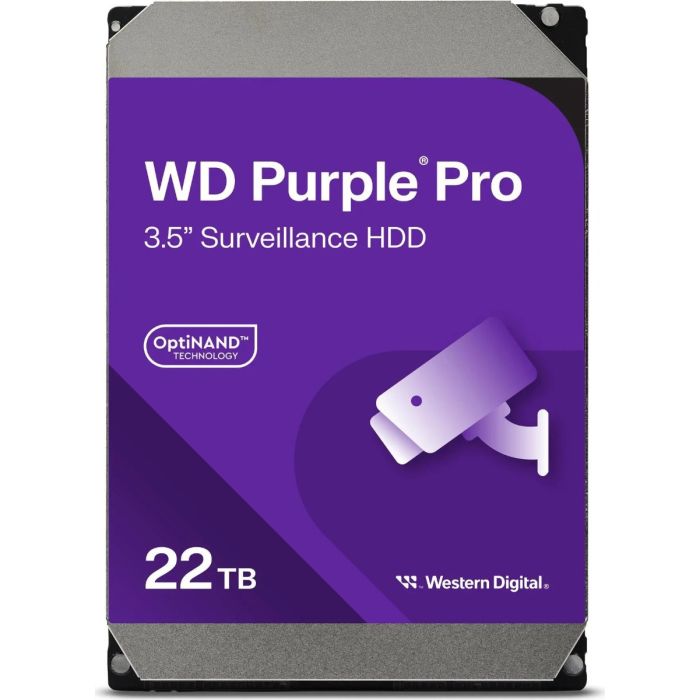 WD 22TB Purple Pro 3,5" SATA 6Gb/s 7200rpm 512MB HDD disk WD 22TB Purple Pro 3,5" SATA 6Gb/s 7200rpm 512MB HDD disk