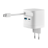 Intenso 65W GaN napajalnik z vgrajenim kablom USB-C, bel INTENSO Intenso 65W GaN napajalnik z vgrajenim kablom USB-C, bel