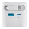 Intenso 65W GaN napajalnik z vgrajenim kablom USB-C, bel INTENSO Intenso 65W GaN napajalnik z vgrajenim kablom USB-C, bel