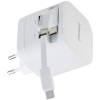Intenso 65W GaN napajalnik z vgrajenim kablom USB-C, bel INTENSO Intenso 65W GaN napajalnik z vgrajenim kablom USB-C, bel