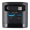 Intenso 65W GaN napajalnik z vgrajenim kablom USB-C, črn INTENSO Intenso 65W GaN napajalnik z vgrajenim kablom USB-C, črn