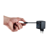 Intenso 65W GaN napajalnik z vgrajenim kablom USB-C, črn INTENSO Intenso 65W GaN napajalnik z vgrajenim kablom USB-C, črn