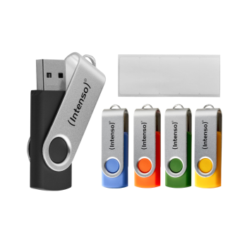 Intenso 5x16GB Basic Line USB 2.0 spominski ključki - Barvni Intenso 5x16GB Basic Line USB 2.0 spominski ključki - Barvni